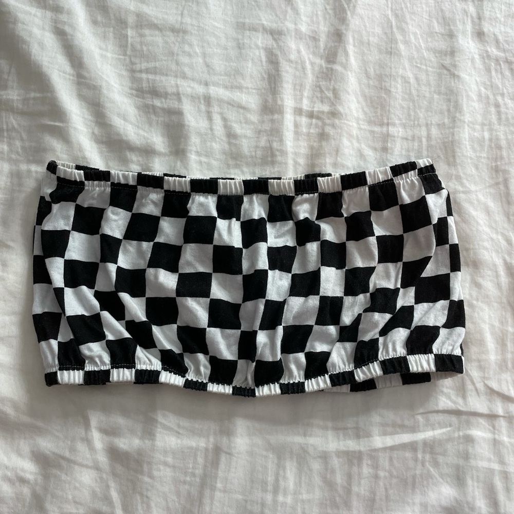 Black and White Tube Top